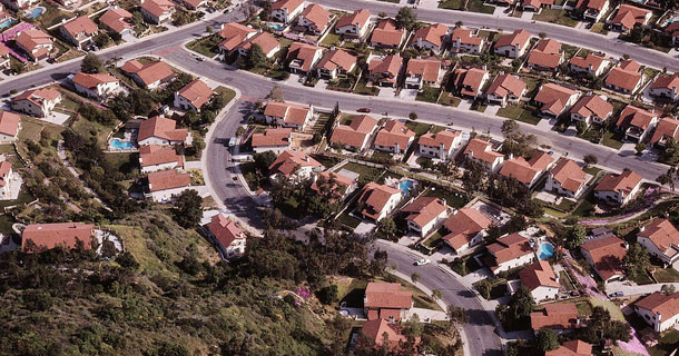 Aerial View of Neighborhood