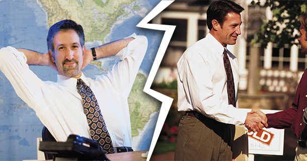 relaxed man vs. active man